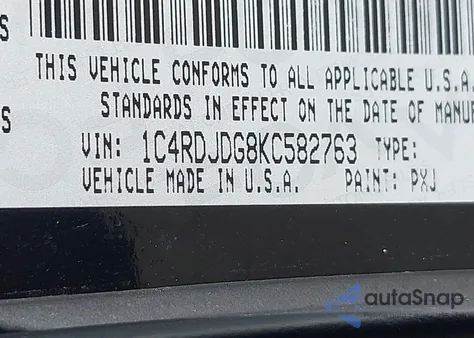 2019 Dodge Durango Gt Awd from USA, damaged, VIN 1C4RDJDG8KC582763
